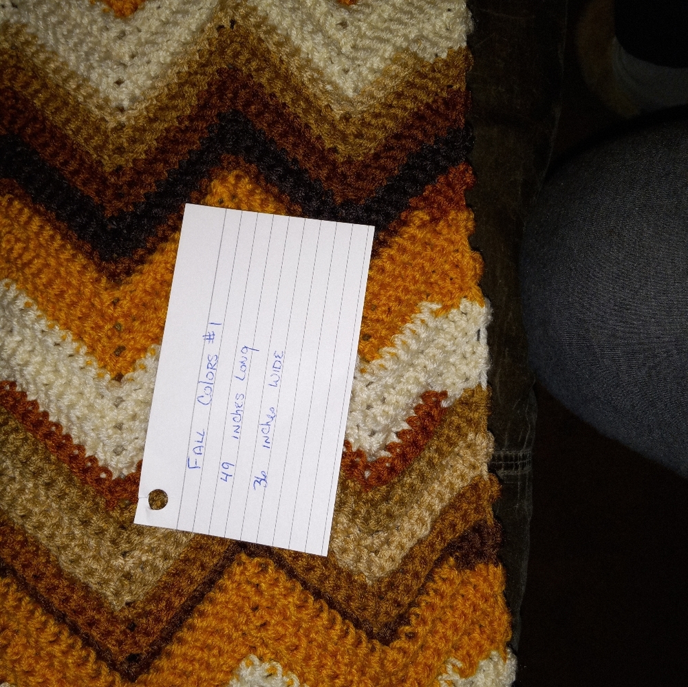Fall colors lap blanket